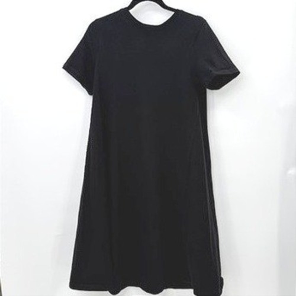 Kowtow T-Shirt Dress Women XS Black Organic Cotton Capsule Eco‎ Quiet Luxury